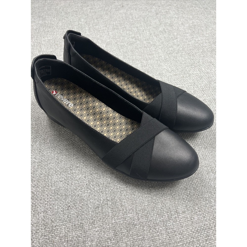 Revere Seoul Shoes Women’s US 12 M Black Leather UK 10 M  EUR 43 M